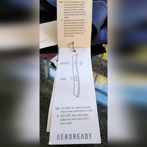 Adidas Navy Period Proof leggings - Picture 2 of 3